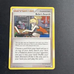 Stadium Battle Tower and Supporter Bebe’s Search Pokemon Trading Cards - Image 3