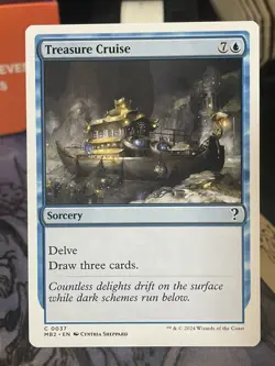 Treasure Cruise White Border Mystery Booster 2 MTG Magic Card - Image 1