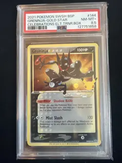 Greninja Star SWSH144 Celebrations Promo Cards Holo PSA 8.5 Pokemon - Image 1