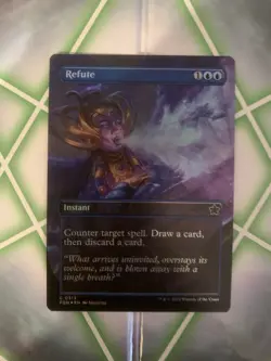 MTG - Refute (Borderless Foil) 0313 Foundations NM/M Condition - Image 1