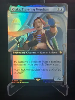 O'aka, Traveling Merchant (Extended Art) Foil - Commander: Final Fantasy - NM - Image 1
