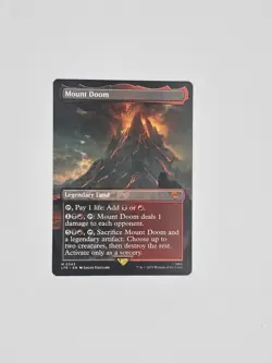 Mount Doom (Borderless) Magic the Gathering Lord of the Rings - Image 1