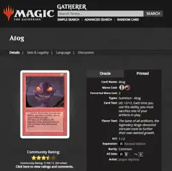 1994 MtG Magic the Gathering Revised Atog Red Vintage PSA 10 Gem Mint POP 25 - Image 4