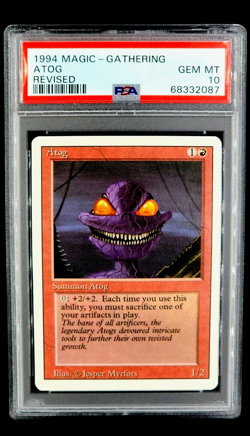 1994 MtG Magic the Gathering Revised Atog Red Vintage PSA 10 Gem Mint POP 25 - Image 5