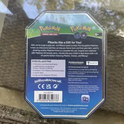 Pokemon TCG Pokemon Go PIKACHU Gift Tin Factory Sealed - 4 Booster Packs Inside! - Image 2