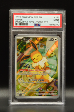 2025 Pokemon SVP EN Eevee Prismatic Evolutions ETB Promo 173 PSA 9 Newly Graded - Image 1