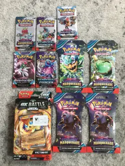 Pokemon TCG Scarlet & Violet Lot of Booster Packs & ex Battle Deck Box *Sealed* - Image 1