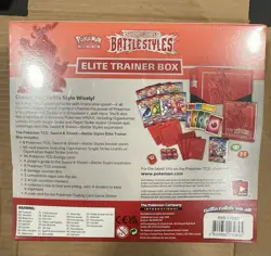 Pokemon TCG Sword Shield Battle Styles Elite Trainer Box Red Factory Sealed - Image 2