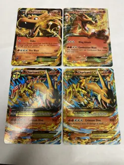 Pokemon TCG - M Charizard EX 107/106 + 11/12/13 - XY Flashfire VLP/NM SET - Image 1