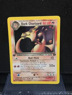 1st Edition Holo Dark Charizard - - Pokemon 2000 Team Rocket 4/82 - Image 1