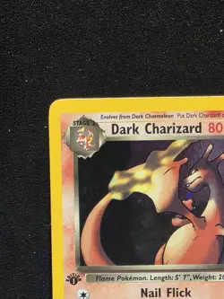 1st Edition Holo Dark Charizard - - Pokemon 2000 Team Rocket 4/82 - Image 5