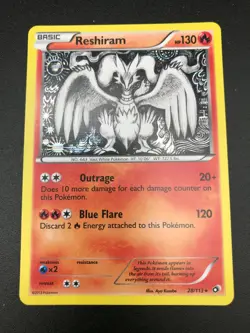 Reshiram 28/113 HOLO RARE Pokemon BW Legendary Treasures NM 2013 TCG - Image 1