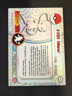 Pokemon Tcg Mew #151 Topps Series Blue Label - Image 4
