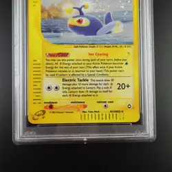 PSA 8 Lanturn H15/H32 Pokemon Aquapolis E Series Holo Rare GradedCard - Image 3