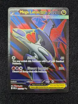 Pokemon Mega Evolution Mega Latias ex Full Art 163/132 NM- English - Image 1