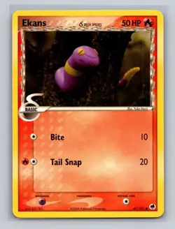 2006 Pokemon EX Dragon Frontiers Ekans #47/101 LP - Image 1