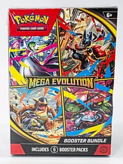 2025 Pokemon TCG Mega Evolution Booster Bundle Box 6 Booster Packs SEALED NEW - Image 3