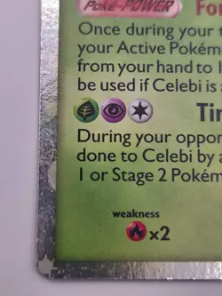 2010 Pokemon TCG HGSS Triumphant Holo Celebi Prime 92/102 LP - Image 2