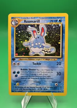 Azumarill 2/111 Neo Genesis Holo 1st Edition Pokemon 2000 - Image 1