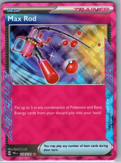 Max Rod 116/131 - Pokemon TCG SV: Prismatic Evolutions - Ace Spec Rare (NM) - Image 1