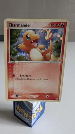 Carta Pokemon Charmander EX RossoFuoco e VerdeFoglia Holo Good Ita - Image 1
