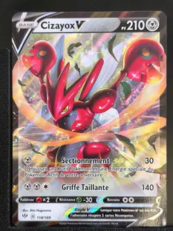 Carte Pokemon Cizayox V 118/189 EB03 Tenebres Embrasees Epee et Bouclier FR - Image 2