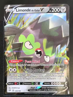 Carte Pokemon Limonde de Galar V 128/189 EB03 Tenebres Embrasees Epee Bouclier - Image 2