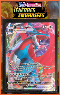 Carte Pokemon Drattak VMAX 144/189 EB03 Tenebres Embrasees Epee et Bouclier FR - Image 1