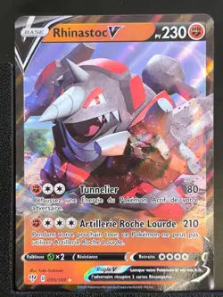 Carte Pokemon Rhinastoc V 095/189 EB03 Tenebres Embrasees Epee et Bouclier FR - Image 2