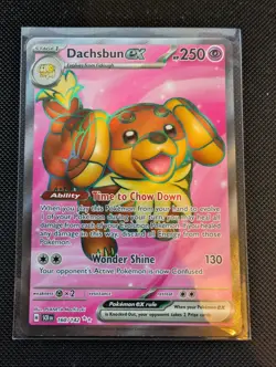 Pokemon TCG Dachsbun EX 160/142 Stellar Crown Secret Rare - Image 1