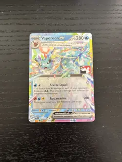 Pokemon TCG: Play Pokemon Prize Pack Series 7 - Vaporeon EX 023/131 PROMO NM - Image 1
