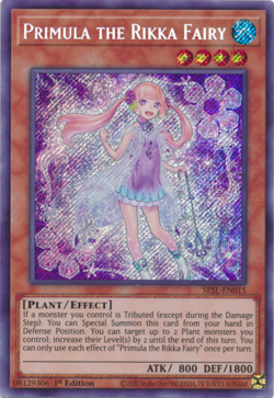 Primula the Rikka Fairy [SESL-EN015] Secret Rare Lightly Played 1st Edition - Yu - Image 1