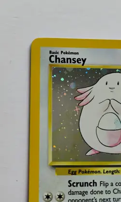 Pokemon Card - Chansey 3/130 Holo Rare Base Set 2 Vintage 1999 WOTC - Image 3