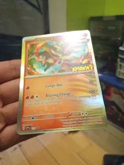 Gouging Fire 151 SVP Black Star Promo Surging Sparks Stamped Card Pokemon - Image 3