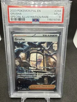 Pokemon TCG Grusha 268/193 Paldea Evolved Special Illustration Rare Card - PSA 9 - Image 1