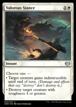 Valorous Stance 042/277 Innistrad: Crimson Vow MTG Magic the Gathering card - Image 1
