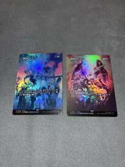 MTG FF14 Foil Card Set Black Villains Akatsuki's Finale 2 Pieces Collectible - Image 1