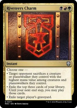 Riveteers Charm 271 MTG Commander M3C Uncommon NP - Image 1