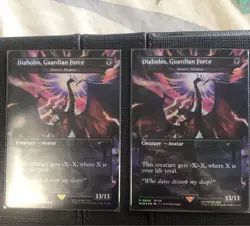 MTG Shadow of Death Promo FOIL Set of 2 Diabolos - Image 1