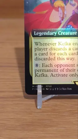 MTG FF Artificial Magician Kefka Foil Card Playing Used - Image 4