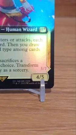 MTG FF Artificial Magician Kefka Foil Card Playing Used - Image 5