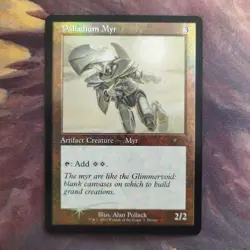 MTG Old Frame Promo FOIL Palladium Maia English Commander Card Used - Image 1
