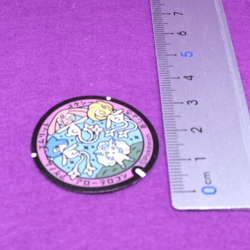 Azelf Mesprit Uxie Vulpix Pokemon Manhole Type Sticker Nintendo Japanese F/S - Image 2