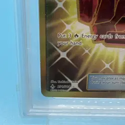 2019 Pokemon Sun Moon Japanese Fire Crystal Full Art Double Blaze 114/095 PSA 10 - Image 4