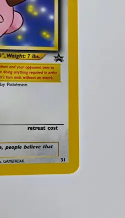 Cleffa #31 Black Star Promo Vintage Pokemon WOTC NM - Image 5