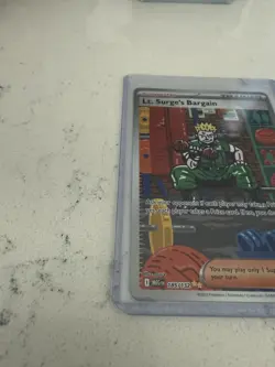 Pokemon TCG Lt. Surge's Bargain SIR Mega Evolution 185/132 - Image 2