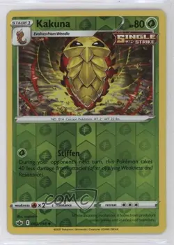 Kakuna Reverse Foil Pokemon Sword & Shield Chilling Reign #002 - Image 1