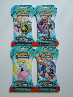Journey Together Full Art Set Sleeved Booster 4 Packs Pokemon New Sealed - Image 1