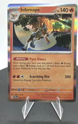 Infernape 033/167 Sv06: Twilight Masquerade Holo - Free Shipping NM Pokemon - Image 2