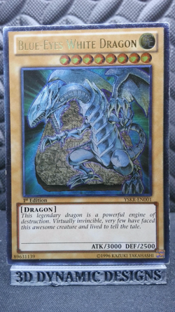 | Yugioh Blue-Eyes White Dragon YSKR-EN001 Ultimate Rare Kaiba Reloaded LP/MP | - Image 1